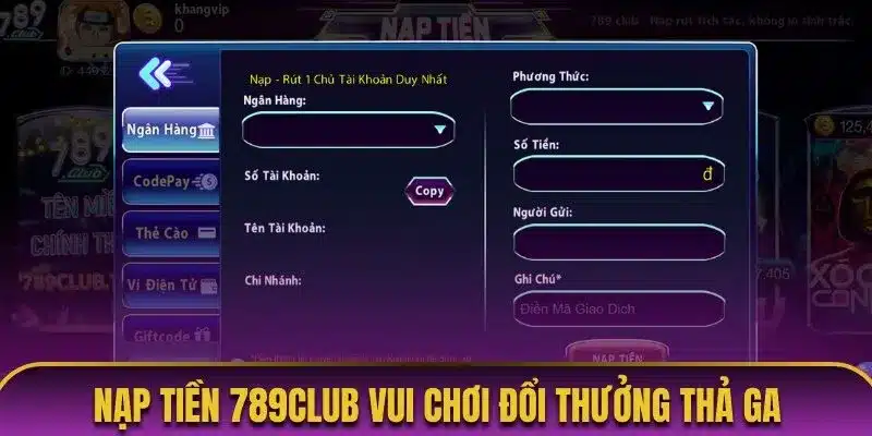 Nạp tiền 789club