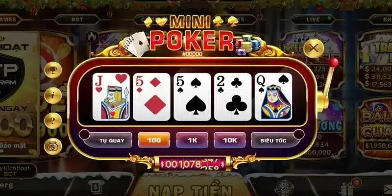 Mini Poker 789club – Trải Nghiệm Giải Trí Hấp Dẫn